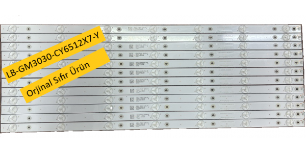 SUNNY SN65LEDA51/0216 - SN65LEDA88-G - AXEN AX65LEDA51/0216 LED BAR - LB-GM3030-CY6512X7-Y - 12 Parça Set